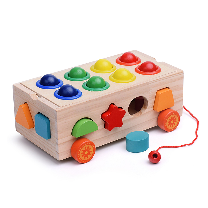 Сортер D1890 "Трейлер-стучалка с геометрическими фигурами"