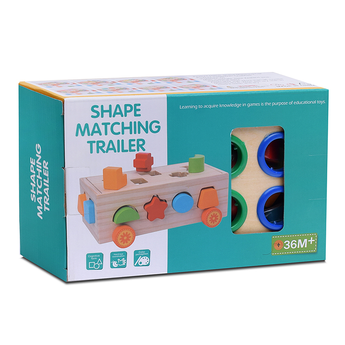 Сортер D1890 "Трейлер-стучалка с геометрическими фигурами"