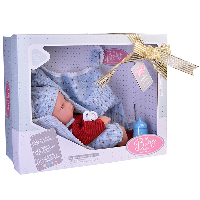 Пупс 9572 с аксессуарами, в коробке