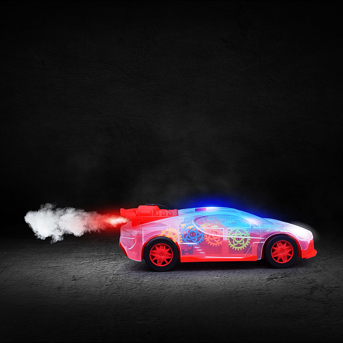 Машина JT675 "Спортивная" с распылителем, р/у, 27 MHz, в коробке