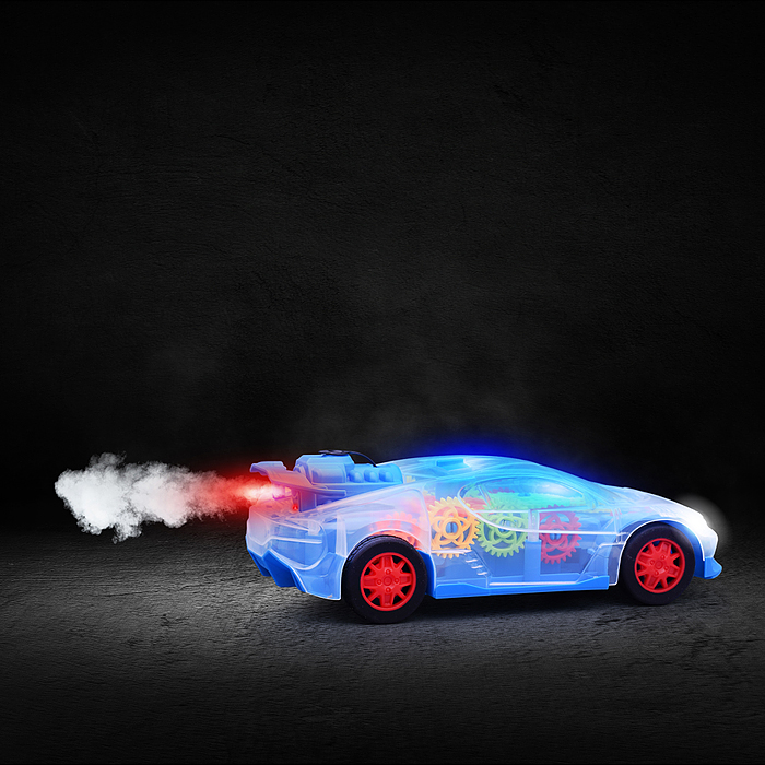 Машина JT675 "Спортивная" с распылителем, р/у, 27 MHz, в коробке