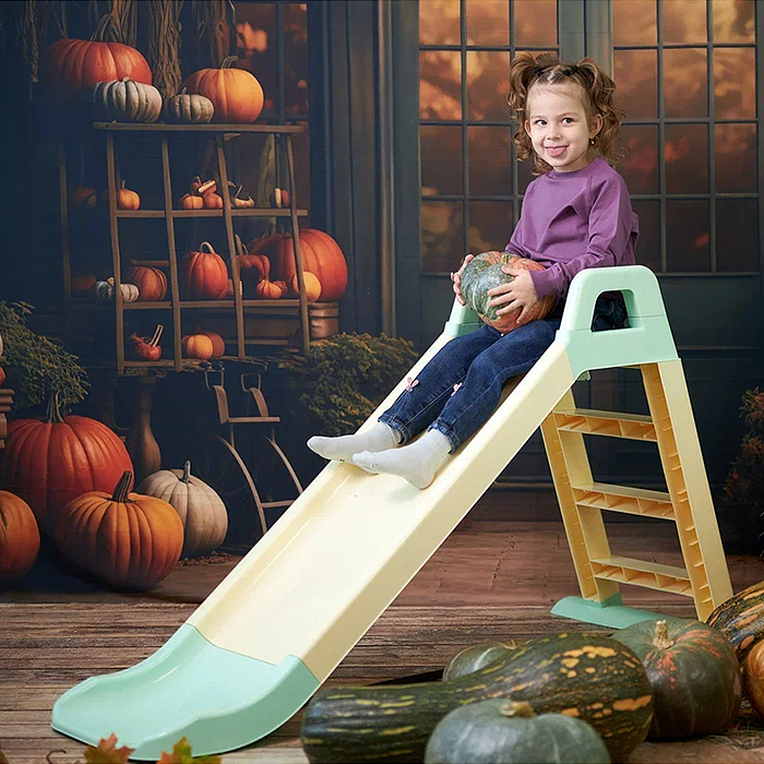 Горка детская OKIKID бирюзовая 78х135х60 см