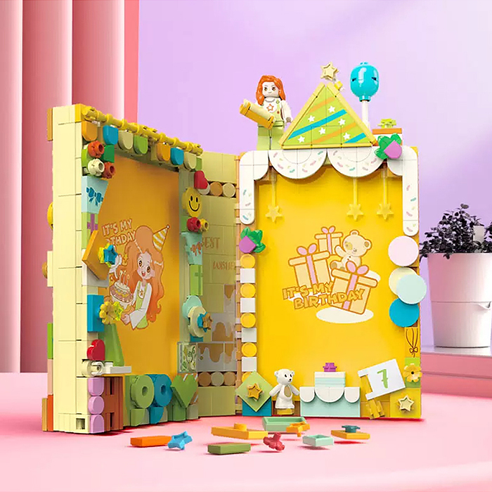 Конструктор JK5150 "С днём рождения" 439 дет., в коробке