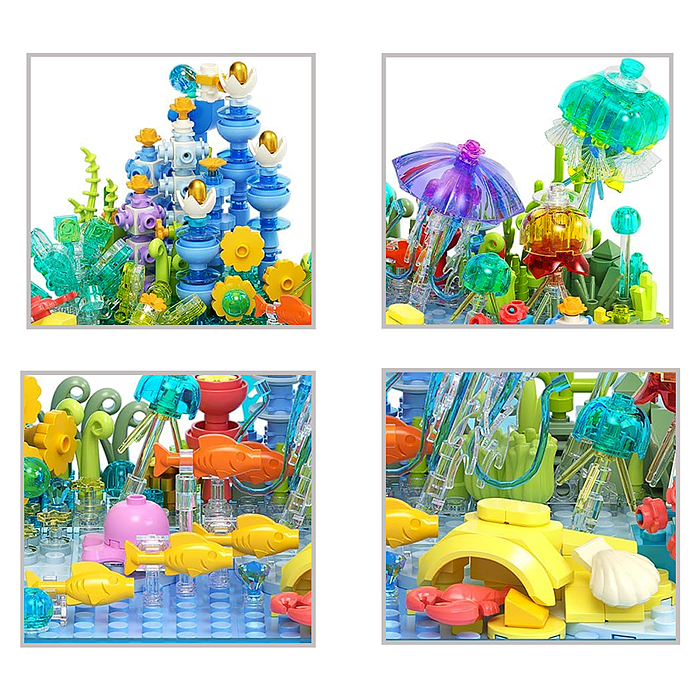 Конструктор JK8351 "Аквариум" 598 дет., в коробке