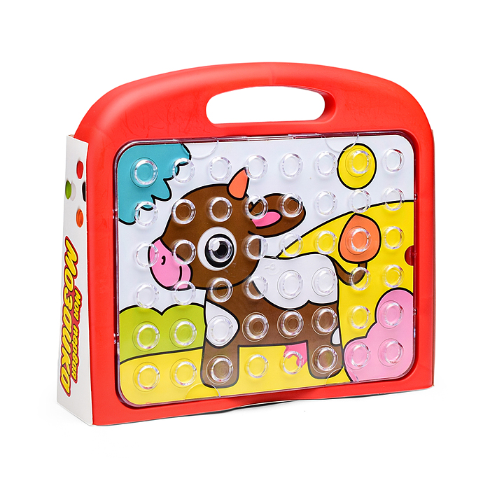 Фото к товару Моя первая мозаика ТИП 8 (48 фишек, 8 карточек, поле, чемодан) Моя первая мозаика ТИП 8 (48 фишек, 8 карточек, поле, чемодан)