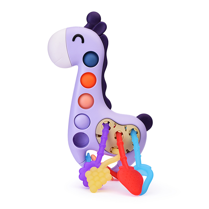Погремушка-грызунок 2100B "Жирафик" в коробке