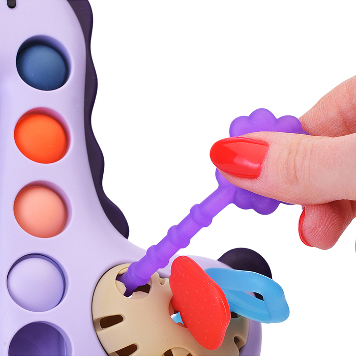 Погремушка-грызунок 2100B "Жирафик" в коробке