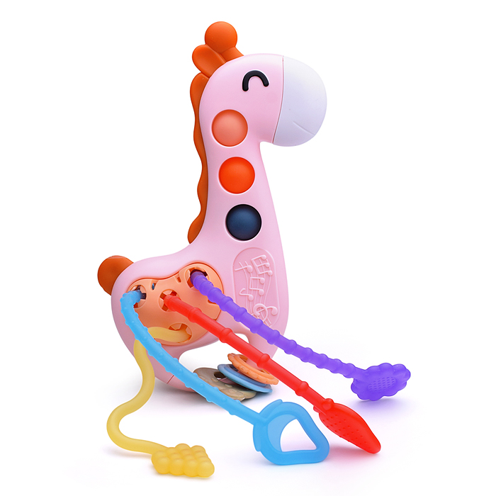 Погремушка-грызунок 2100B "Жирафик" в коробке