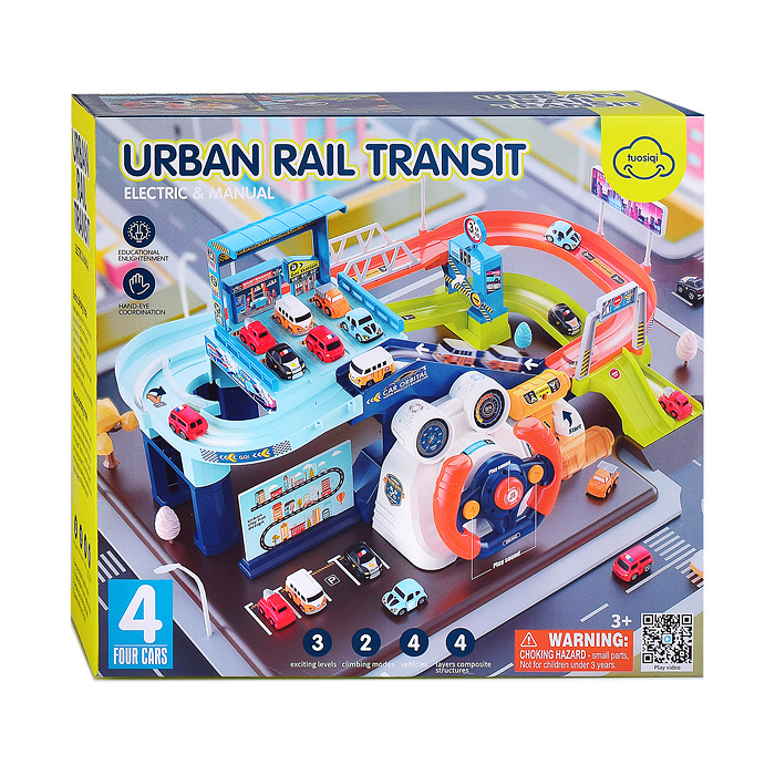 Паркинг T904A "Автостоянка с рулем" в коробке