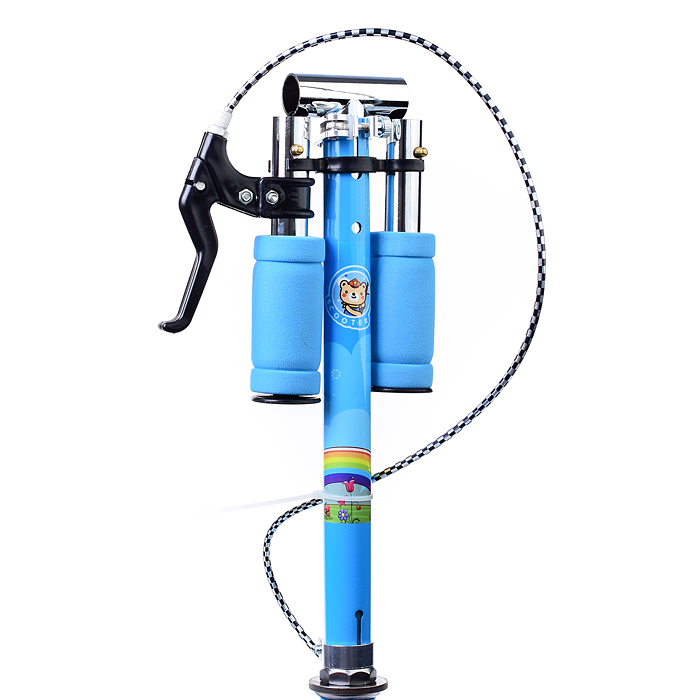 Самокат U038453Y 2-х кол., голубой, PU/ 125 мм,ABEC 7, в коробке