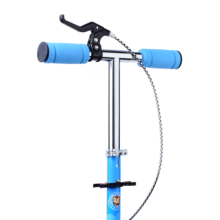 Самокат U038453Y 2-х кол., голубой, PU/ 125 мм,ABEC 7, в коробке