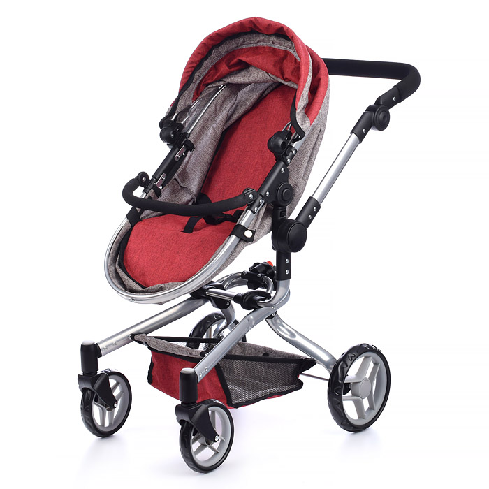 Коляска для кукол 9695 металлическая, 2в1, в коробке