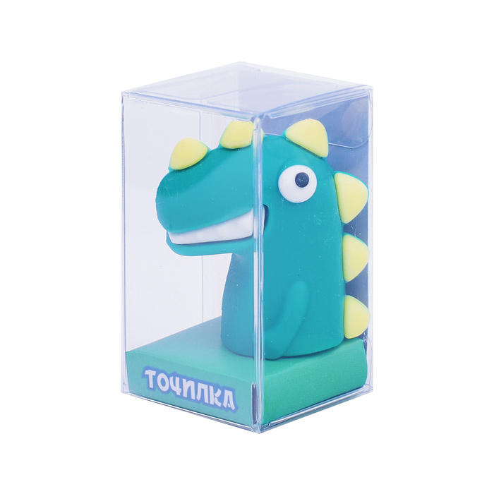 Точилка пластиковая "Динозаврик" 4,5х4см. в дисплее