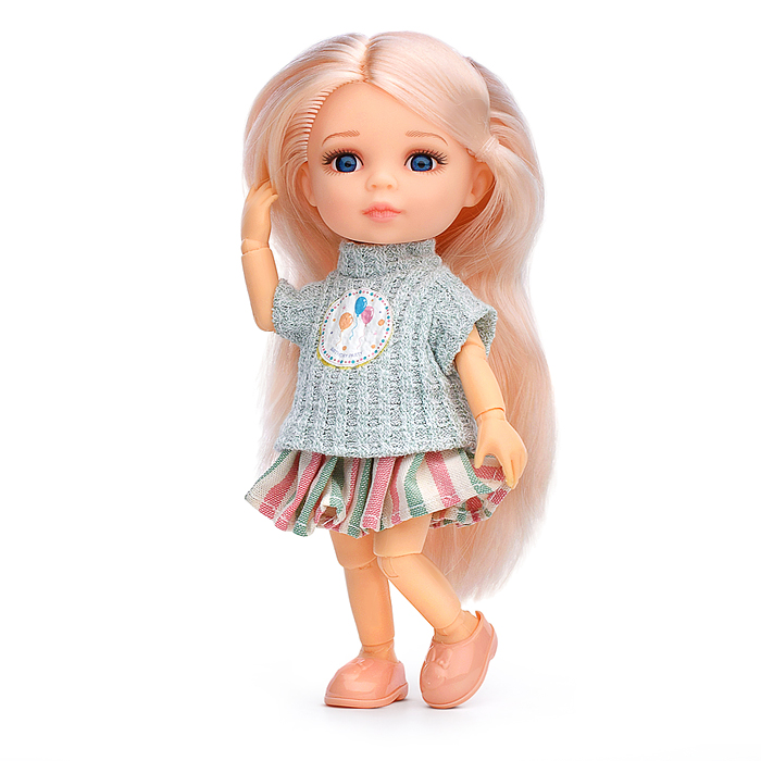 Фото к товару Кукла шарнирная UT0121-4 "Моя куколка" в коробке Кукла шарнирная UT0121-4 "Моя куколка" в коробке