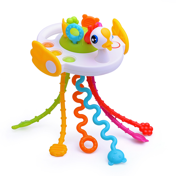 Игрушка развивающая Y0082 "Разноцветные тянучки. Утёнок" в коробке