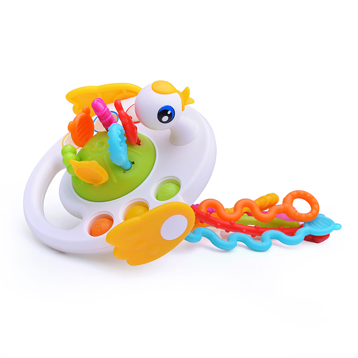 Игрушка развивающая Y0082 "Разноцветные тянучки. Утёнок" в коробке