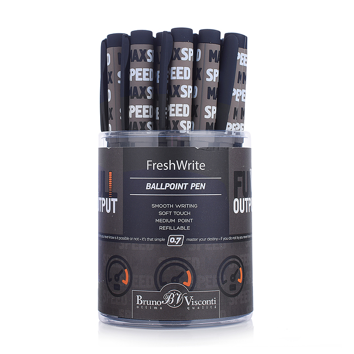 Фото к товару Ручка "FreshWrite. Start-Up. Full output" шариковая 0.7 мм, синяя Ручка "FreshWrite. Start-Up. Full output" шариковая 0.7 мм, синяя