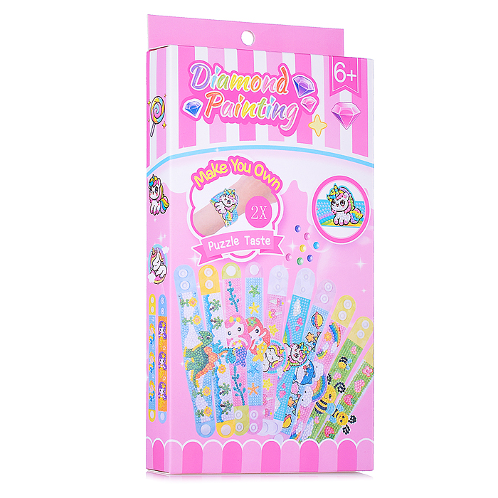 Браслет SHY002 "Алмазная мозаика. Единорог" в коробке