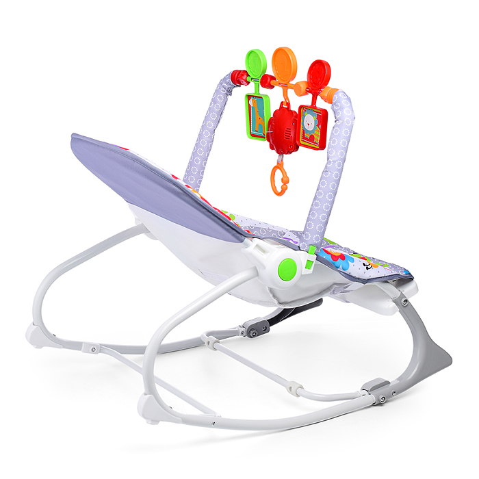 Шезлонг детский 69817 "Зоопарк" в коробке