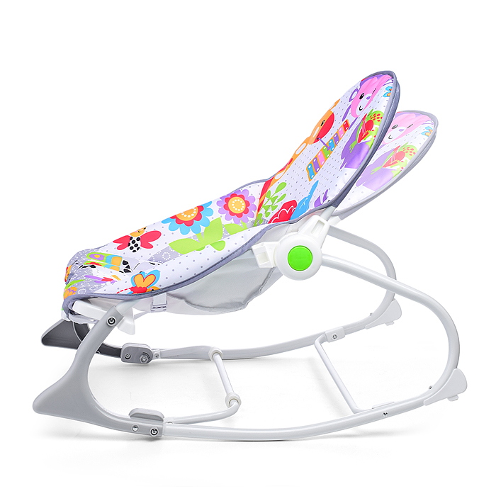 Шезлонг детский 69817 "Зоопарк" в коробке