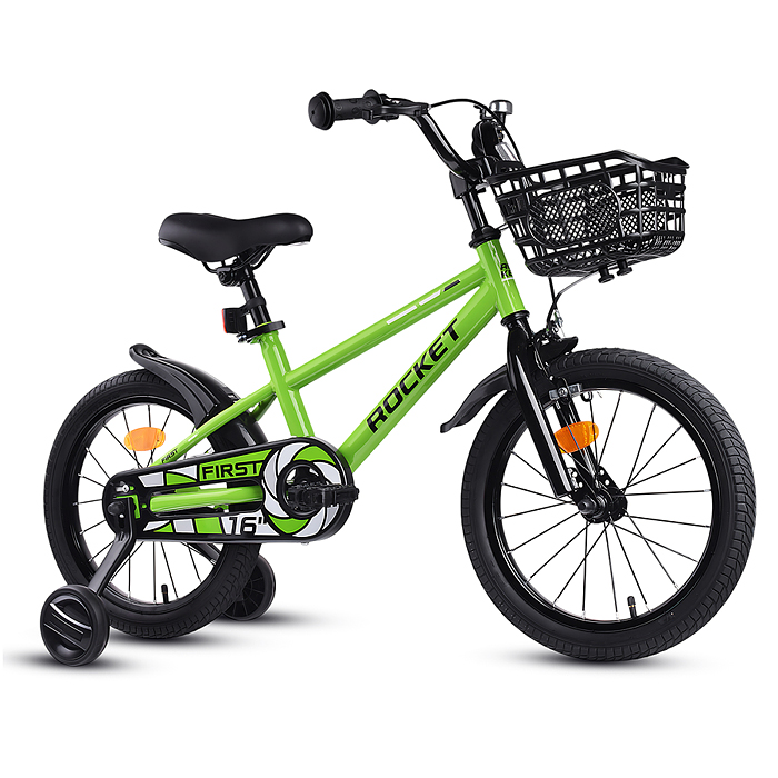 Велосипед 16" Rocket First, цвет зеленый 