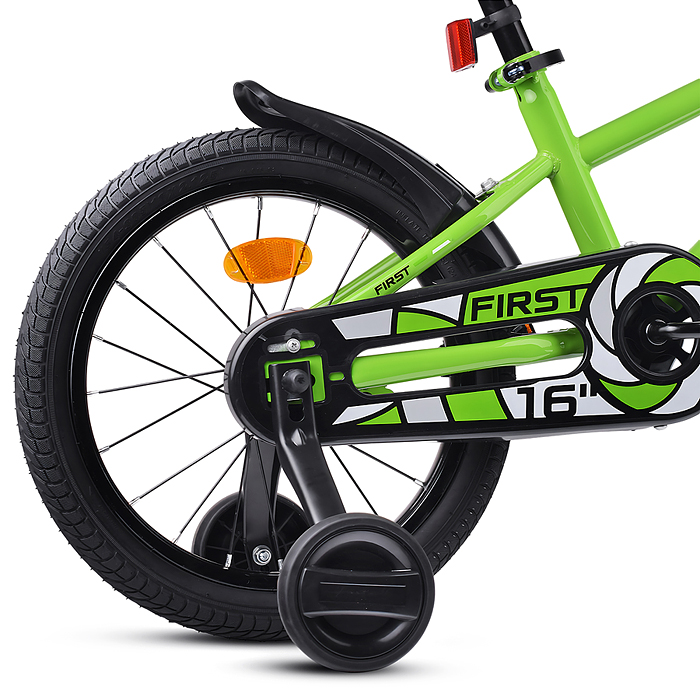 Велосипед 16" Rocket First, цвет зеленый 