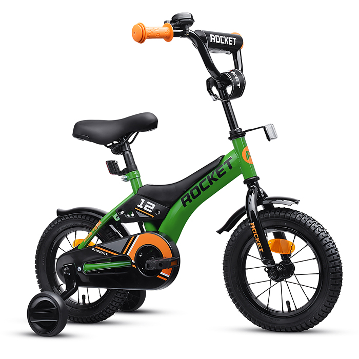 Велосипед 12" Rocket Phoenix, цвет зеленый