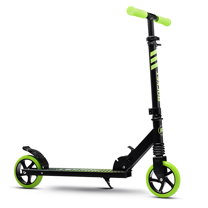 Самокат детский R0201 ROCKET, алюминиевый, колеса PU, 145 мм, зелёный