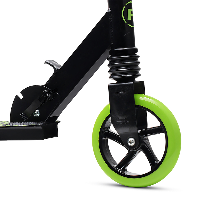 Самокат детский R0201 ROCKET, алюминиевый, колеса PU, 145 мм, зелёный