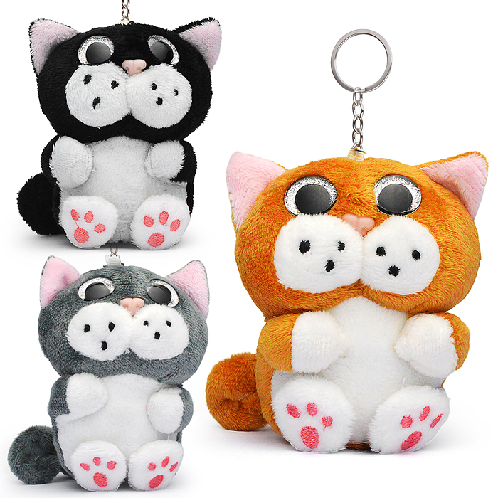 Мягкая игрушка-брелок М1350 "Кот" 8 см.