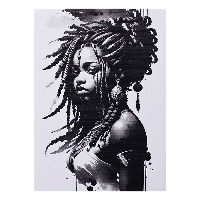 Картина по номерам 40х50 "Африканка" (9 цветов)