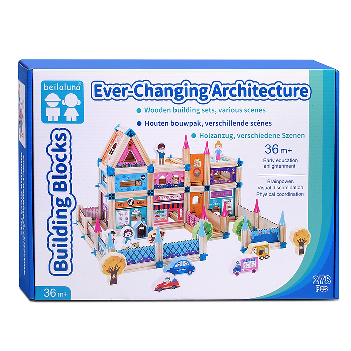 Конструктор D1879 "Строим дом" (278 дет.)