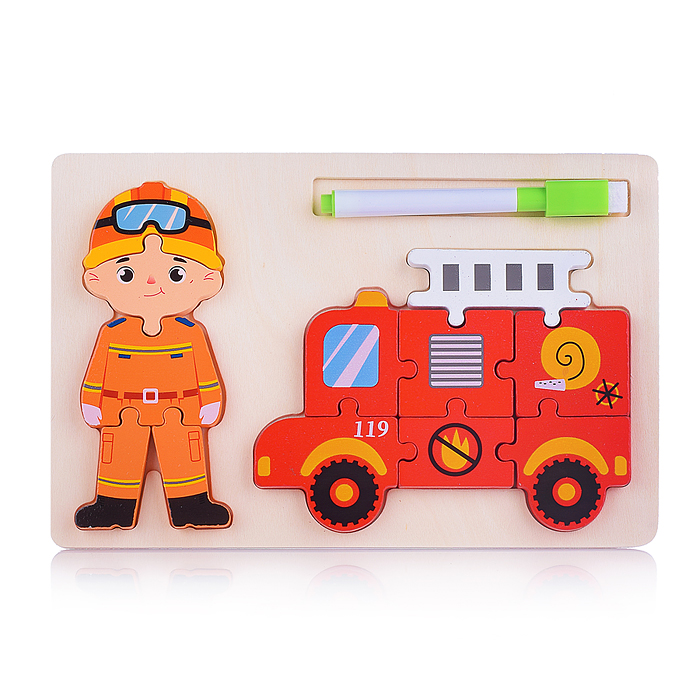 Пазл-вкладыш D1932 "Профессии"