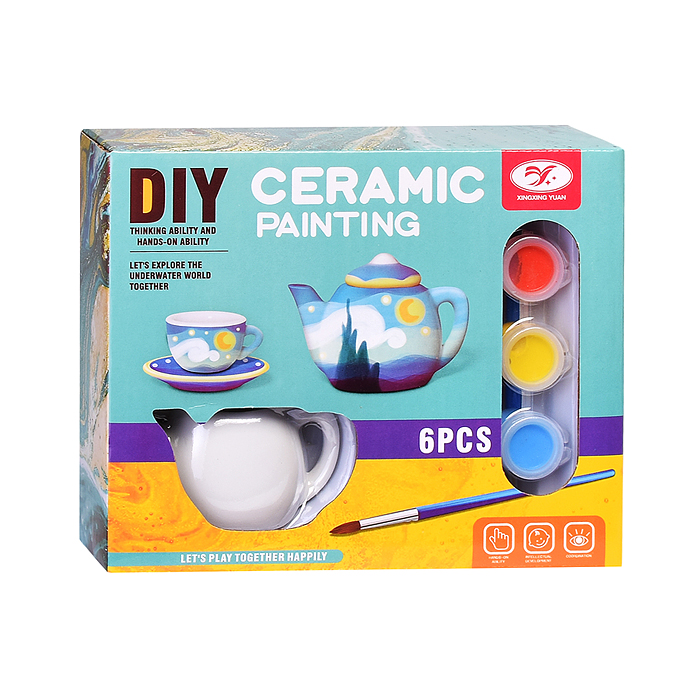 Творческая мастерская 868-B18 "Посуда" для раскрашивания, в коробке