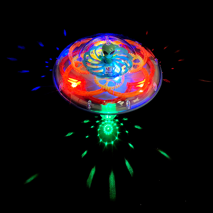 Летающая тарелка YJ388-69 на батарейках, в коробке