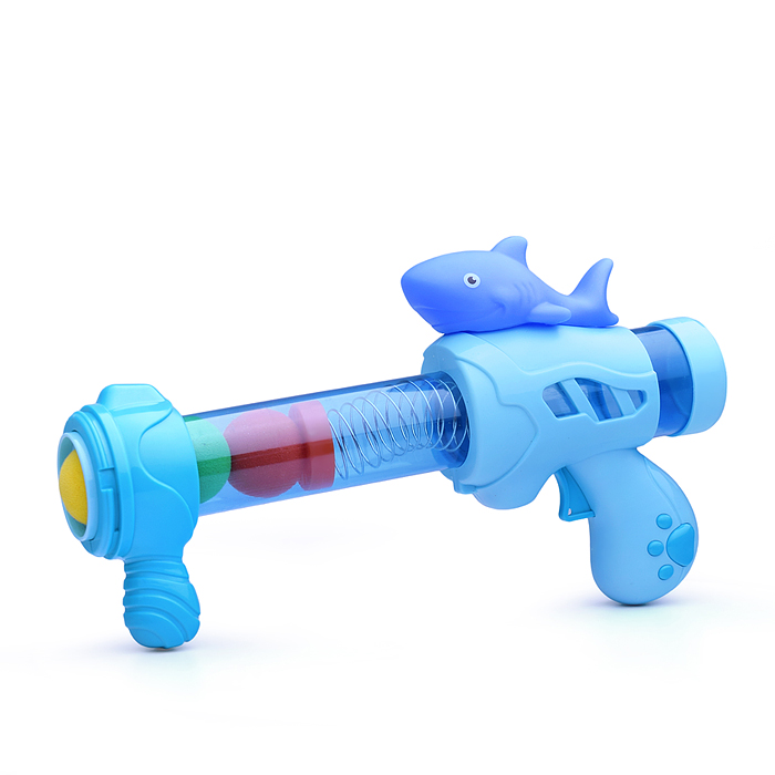 Бластер 777-70 "Air gun" голубой, в коробке