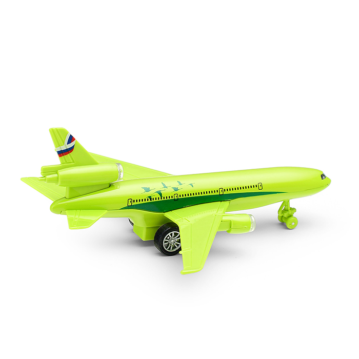 Машина металл свет-звук Авиалайнер 19,5см, кор. 