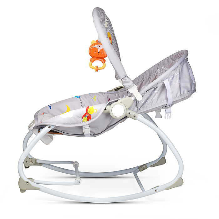 Шезлонг детский 715-1C "Морской" музыка, вибрация, в коробке