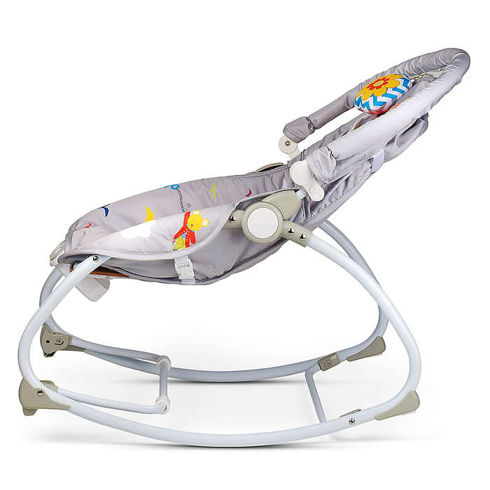 Шезлонг детский 715-1C "Морской" музыка, вибрация, в коробке