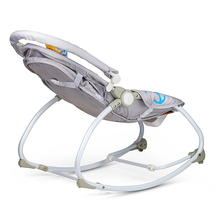 Шезлонг детский 715-1C "Морской" музыка, вибрация, в коробке