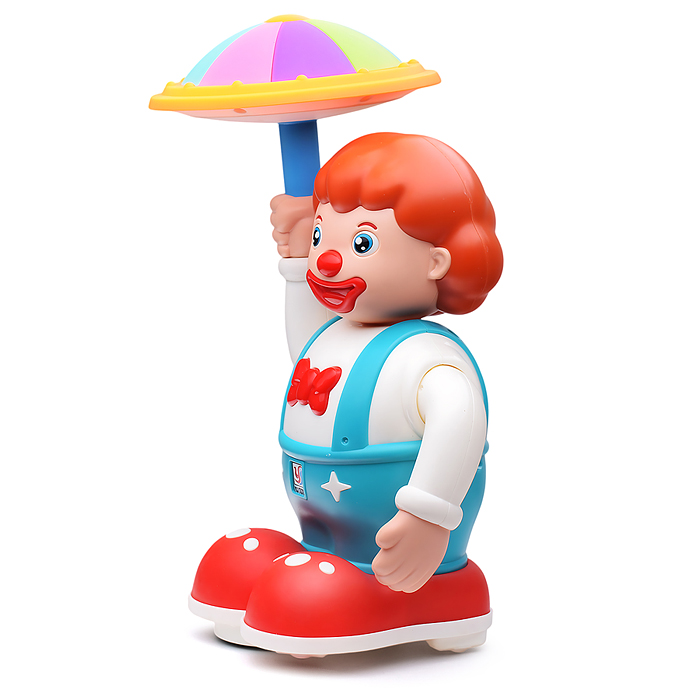 Интерактивная игрушка YJ-3050 "Клоун" на батарейках, в коробке