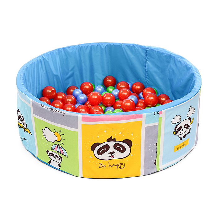 Фото к товару Сухой бассейн "Панды синие" (100см х 30см) Сухой бассейн "Панды синие" (100см х 30см)