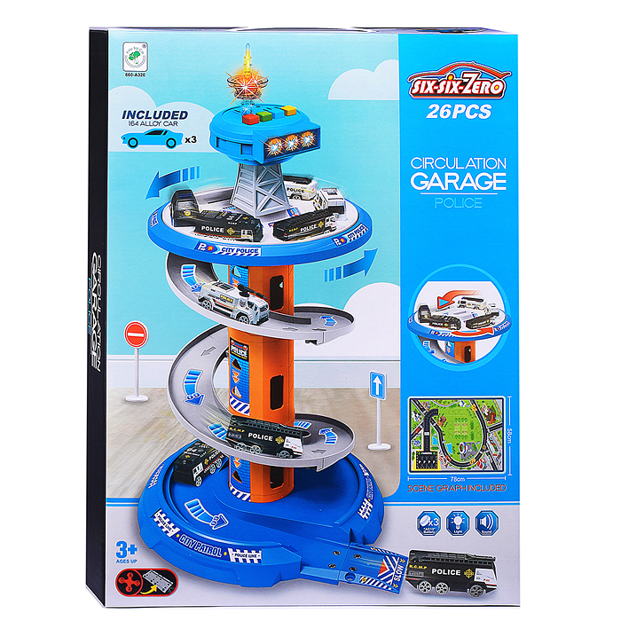 Парковка 660-A320 "Полицейская часть" в коробке