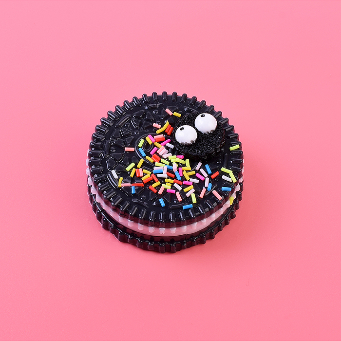 Игрушка-антистресс 00-5362 "Черная печенька" в пакете