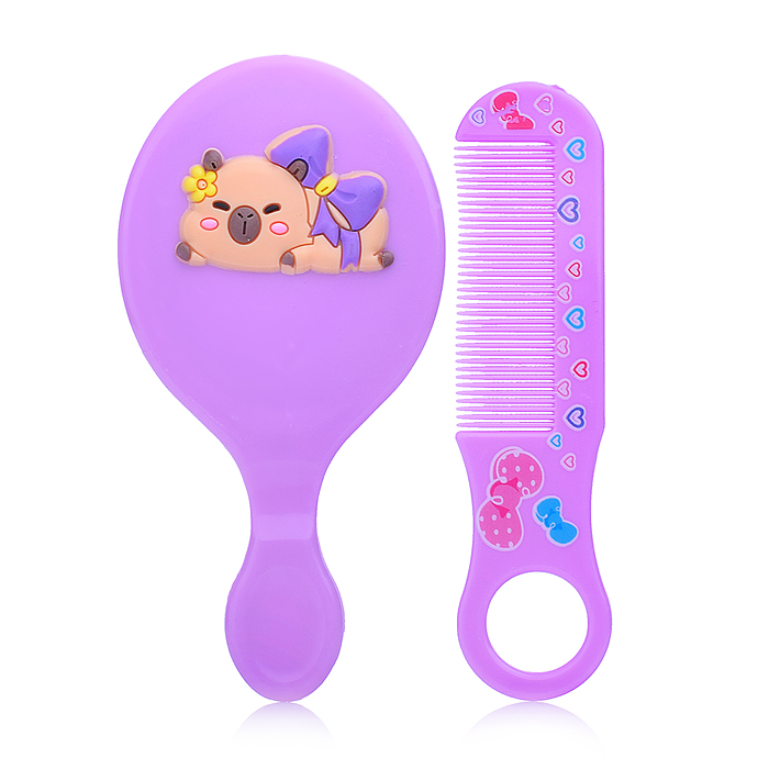 Расческа 00-6610 "Микс" с зеркальцем