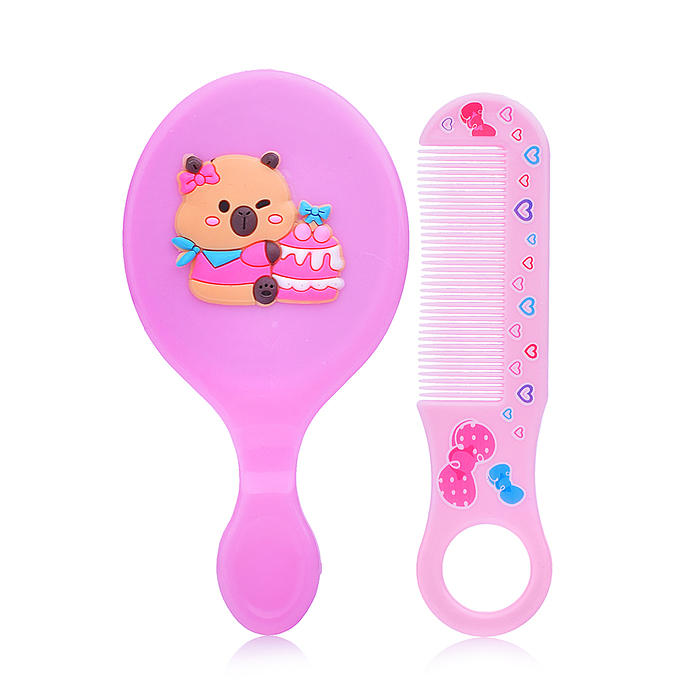 Расческа 00-6610 "Микс" с зеркальцем