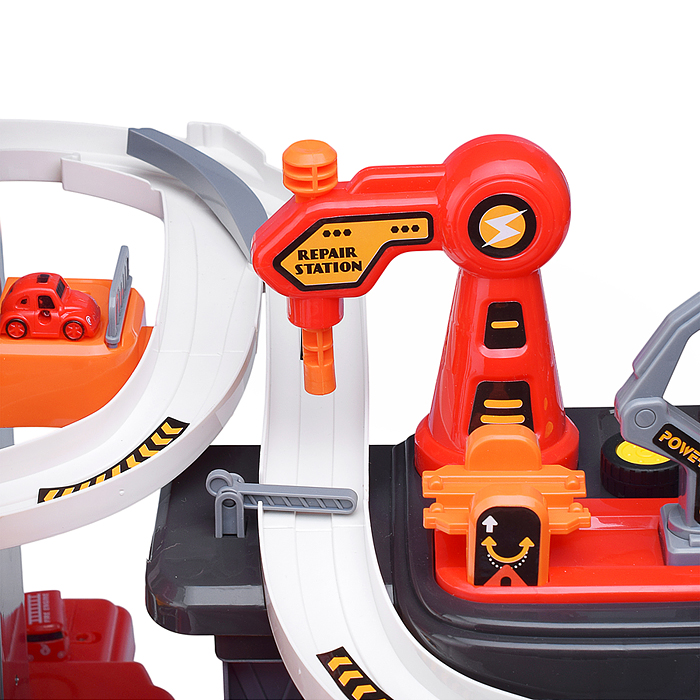 Парковка-трек JP588-11 "Пожарная часть" в коробке