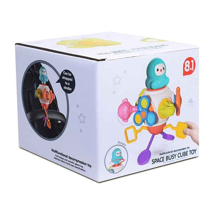 Фото к товару Игрушка развивающая 688-76 "Космический бизикуб" в коробке Игрушка развивающая 688-76 "Космический бизикуб" в коробке