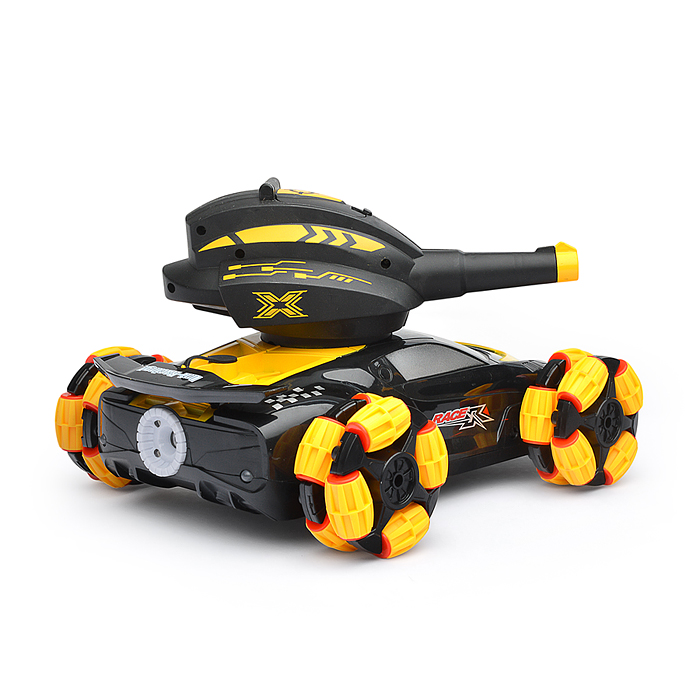 Машина QF665-2 "Торнадо-1" с пушкой и паром, на р/у 27 MHz, в коробке