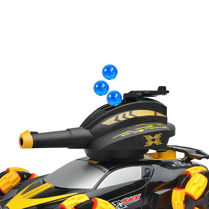 Машина QF665-2 "Торнадо-1" с пушкой и паром, на р/у 27 MHz, в коробке